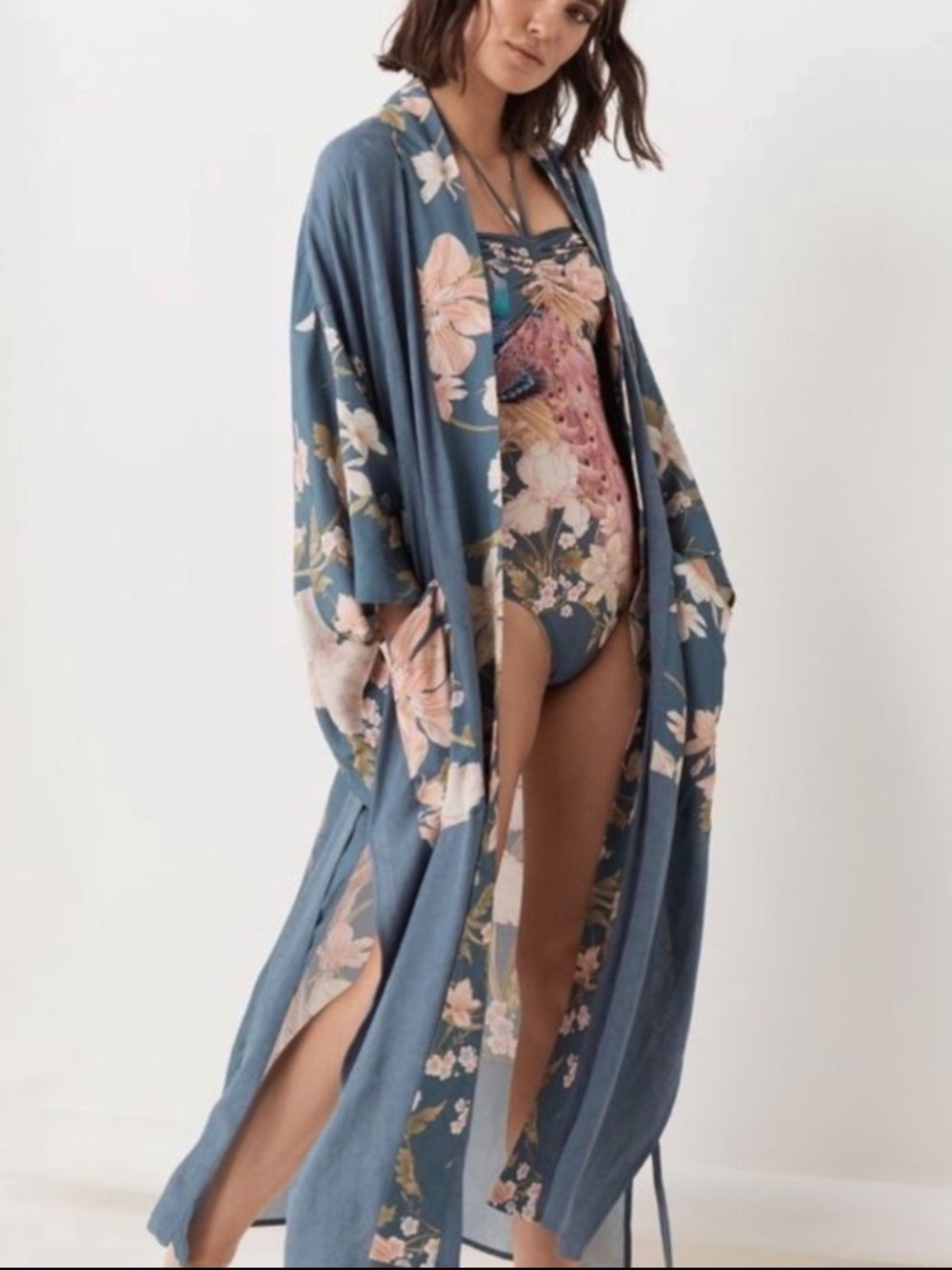 Spell Waterfall Robe blue